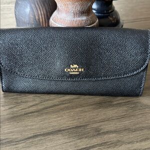 Coach Black Leather Wallet
